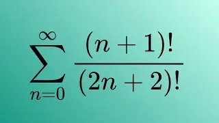 Monster Sum of (n+1)!/(2n+2)!  from n=0 to infinity