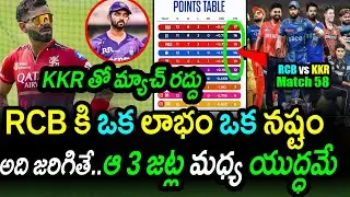 RCB Hit Jackpot KKR Eliminated Due To Rain|RCB vs KKR Match 58 Updates|IPL 2025 Latest Updates