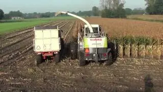 Loonbedrijf Van Geresteijn maishakselen in Barneveld 2011