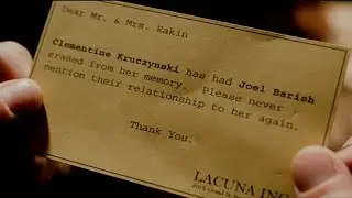 Eternal sunshine of the spotless mind after an hour and fifteen minutes