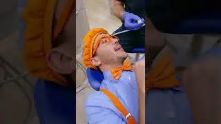Blippi at the Dentist🦷 #teethcleaning #dental #blippi