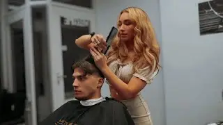 💈ASMR LADY BARBER💈dutch style