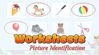 English Worksheets for UKG-6 | Picture Identification | UKG Worksheets | worksheets