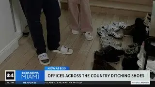 More U.S. offices asking employees to take off shoes when entering workplaces