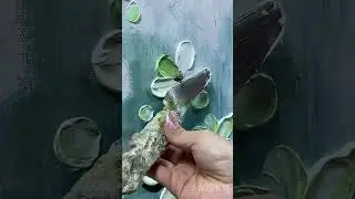 Lucky Four-Leaf Clover Painting Process | Hand-Painted Botanical Oil Art Tutorial 🍀🎨