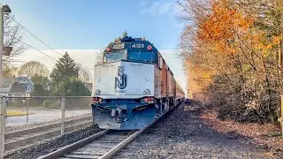 Some Of The NJT Morning Rush Trains At The Glen Rocks