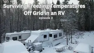 OFF GRID WINTER PREP - EP 3 -  Gutting our Trailer to Survive Freezing Temperatures