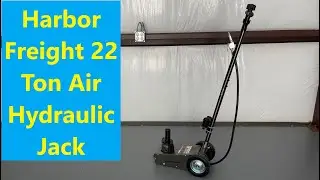 22 Ton Air Powered Hydraulic Floor Jack Harbor Freight Unboxing assembly and review