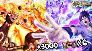 [NxB] 4th Anniversary Is Here! 3000 Shinobite Summon on New Naruto & Sasuke (Final Showdown)