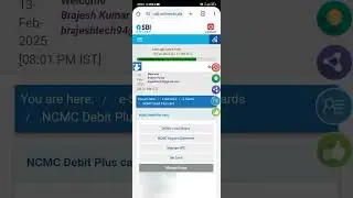 SBI NCMC Debit card || Activation for Offline Wallet & Metro Service || Enable NFC