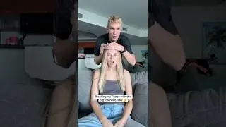 Pranking my Fiance with the big forehead filter 🤣