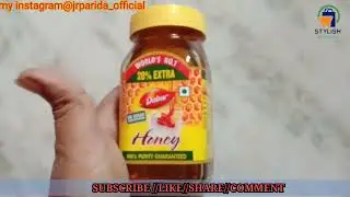 Dabur honey review in Hindi ||best original pure#jrparida #healthy #honey.....honest review