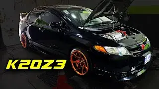 K20Z3 con modificaciones básicas y programación con Hondata FlashPro!!!