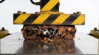 4K | Real Sound ASMR | Crushing Ceramic Mugs Under Hydraulic Press