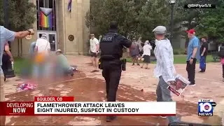 Flamethrower attack in Colorado leaves 8 injured