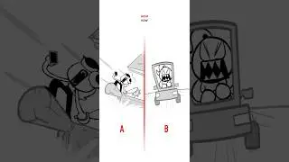 DITCHING SCHOOL 😳 A vs B (Animation Meme) #shorts