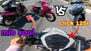Click 125i vs mio soul top speed