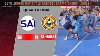 SAI  vs KARNATAKA | 51th junior nationals kabaddi championship girls 2025|  