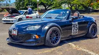 Gt2871r Turbo Miata - FASTEST TIME OF THE DAY!