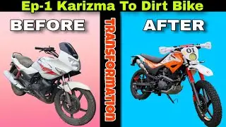 Ep-1 Increase Front Shockers Heights | Karizma R Convert To Dirt Bike | by @BPLBIKER