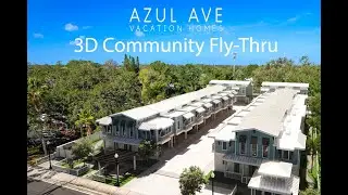 Azul Ave Townhomes | 3D Walkthrough | New Coastal Development at 1380 Pinehurst Rd Dunedin, FL