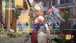 Overwatch XBOX ONE - Competitive Pink Mercy On Eichenwalde - Season 30