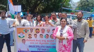 Congress Street vendors cell md khaleel and team participate protest in freedom park about pricehike