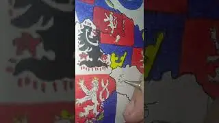 Czechia Map -Part 15 #map #mapdrawing #czechia #czech #flagdrawing #czechrepublic #tschechien #česko