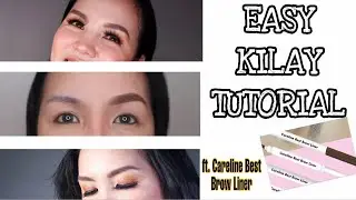 EYEBROW TUTORIAL FOR BEGINNERS using CARELINE BEST BROW LINER l Aby Concepcion