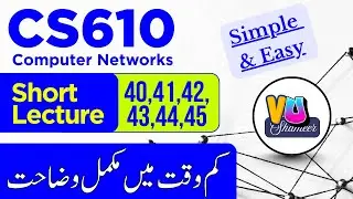 CS610 Short Lecture 40&ndash;45 | Computer Networks | IP Routing Complete Revision #vushameer