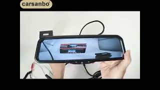 Car Digital Rear view mirror monitor with 9.66inch Full screen OEM replacement mount