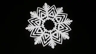 How to Make a Snowflake out of Paper | Christmas Cutting Art (1668)