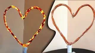 Heart shape of led chain light | Diwali decoration idea @techmico