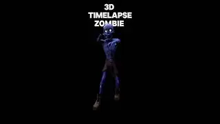 Zombie Low poly 3D ! #modelagem3d #character