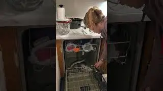 Unloading dish washer with me