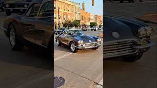 Chevrolet Corvette C1 Classic Car Drive By Engine Sound Port Huron Cruise 2024