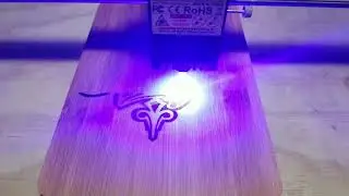 Harley Davidson Bamboo Cutting Board Engraved with The Ortur Laser Master 2 Fixed 20 Watt Laser