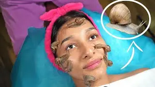 ASMR The World's Greatest Snails Facial Treatment Massage   Peeling & Calming Down Soft Spoken