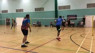 Sarwar badminton Leicester Category A final Ali Asgar& Javed V lun part 1