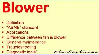 Blower |Definition|ASME standard|Application|Fan & Blower difference|Maintenance|troubleshoot|Tools