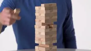 Hasbro Jenga Game Wooden Blocks