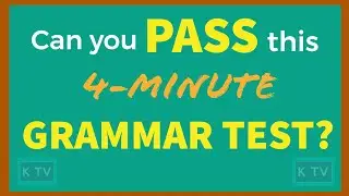 4-Minute Grammar Test | English Hacks
