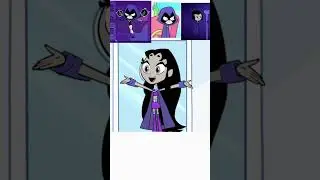 Star Fire as Raven #teentitans#teentitansgo#raven#starfire#shorts