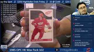 03-20-20 1985 OPC Hockey Wax Pack 102 Break Opening Video
