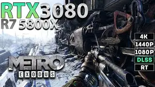 How Metro Exodus Looks in 2025! RTX 3080 1080p/1440p/4k Ultra Ray Tracing Test!