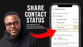 status update. How to  Reshare the status of your contact. vice versa 