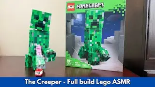 LEGO ASMR (Full Build, No Talking) &ndash; The Creeper 21276 | LEGO Minecraft