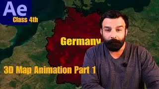 After Effects Class 4 | 3D Map Animation Part 1 | Select & Highlight Any Country with 3D Effects