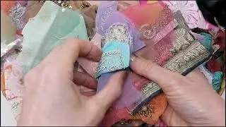 Pastel Mix of Boho Fabric Snippets