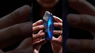 Rare Mineral with a Sealed Crystal Cavity 🔬 | Ultra-Realistic Macro ASMR